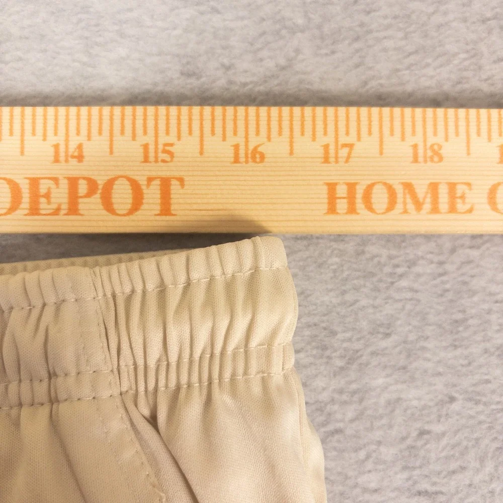 Unbranded Mens Athletic Basketball Shorts Tan Beige XXL Elastic Waist Gym Lounge